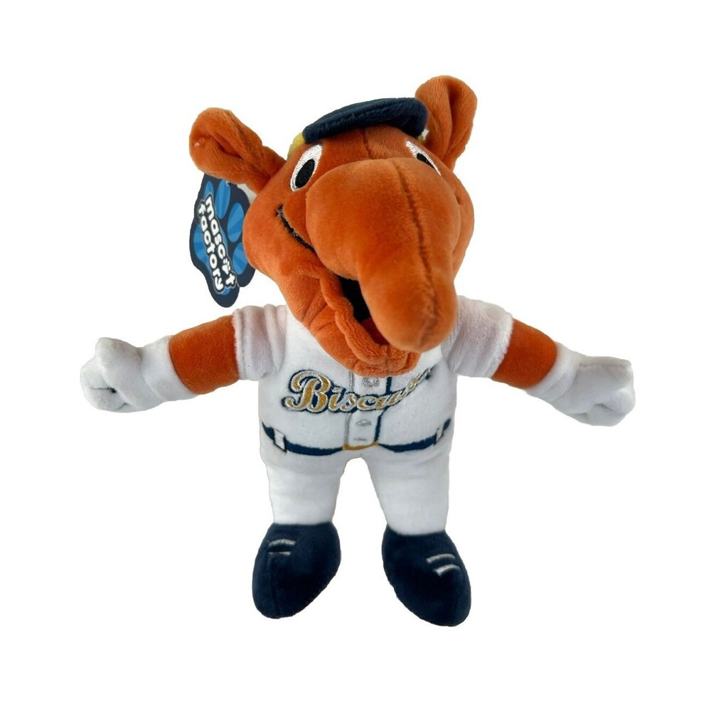 Montgomery Biscuits Big Mo Mascot Factory Doll Plush Minor League Baseball Gift